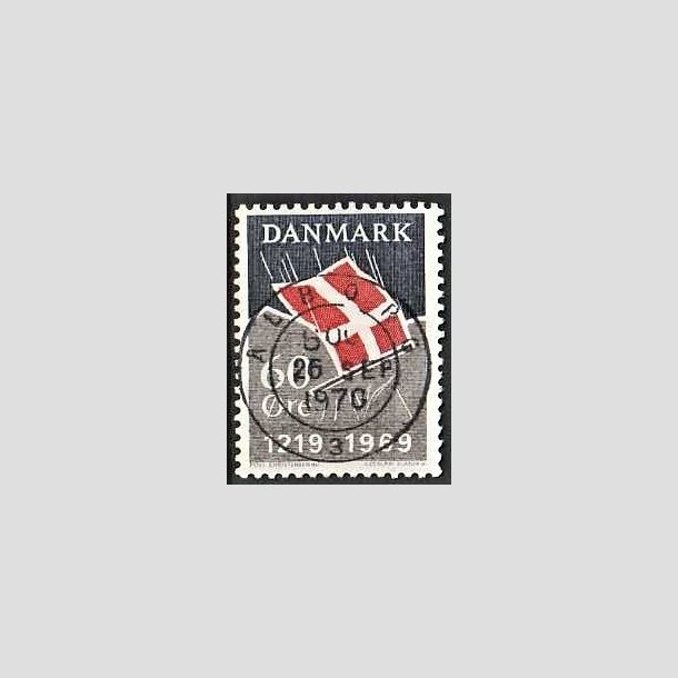 FRIMRKER DANMARK | 1969 - AFA 484 - Dannebrog 750 r - 60 re mrkbl/gr/rd - Pragt Stemplet lborg