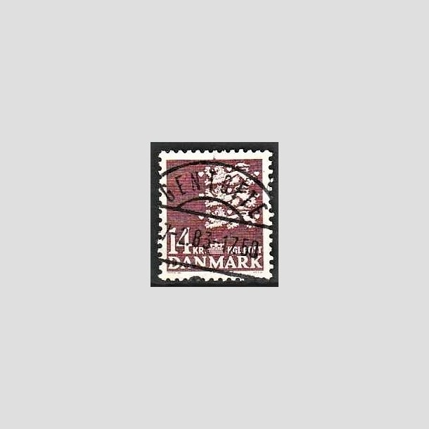 FRIMRKER DANMARK | 1982 - AFA 753 - Rigsvben 14 Kr. brun - Lux Stemplet Gentofte