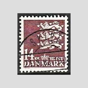 FRIMRKER DANMARK | 1982 - AFA 753 - Rigsvben 14 Kr. brun - Lux Stemplet Skive