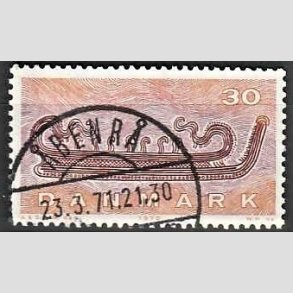 FRIM�RKER DANMARK | 1970 - AFA 503 - Dansk skibsfart - 30 �re lysbrun/r�dbrun - Lux Stemplet �benr�