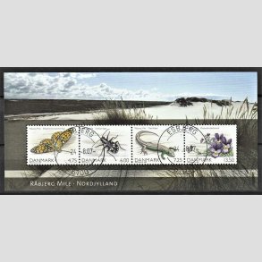 FRIM�RKER DANMARK | 2007 - AFA 1516 - Danmarks natur I - Miniark 31,50 Kr. flerfarvet - Pragt Stemplet Esbjerg