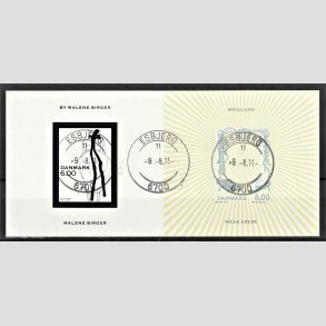 FRIM�RKER DANMARK | 2011 - AFA 1673 - Mode - 14,00 Kr. flerfarvet Miniark - Pragt Stemplet Esbjerg