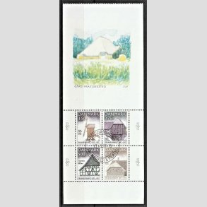 FRIM�RKER DANMARK | 1997 - AFA 1143B - Frilandsmuseet 100 �r. - Miniark med vignet 21,00 Kr. flerfarvet - Pragt Stemplet