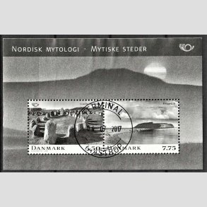 FRIM�RKER DANMARK | 2008 - AFA 1538 - Nordisk mytologi 3. - Miniark 13,25 Kr. flerfarvet - Pragt Stemplet