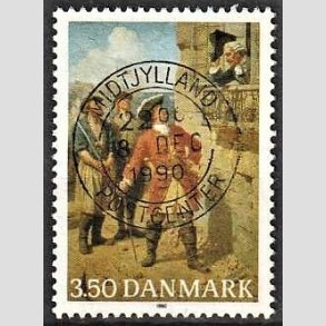 FRIMRKER DANMARK | 1990 - AFA 978 - Tordenskiold 300 ret - 3,50 Kr. flerfarvet - Pragt Stemplet