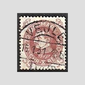 FRIMRKER DANMARK | 1930 - AFA 194 - Chr. X 60 r 35 re rdbrun - Lux Stemplet Vejle