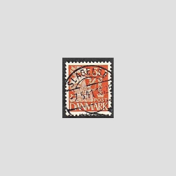 FRIMRKER DANMARK | 1940 - AFA 259 - Karavel 30 re orange Type II - Pragt Stemplet Slagelse