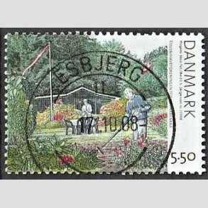 FRIM�RKER DANMARK | 2008 - AFA 1548 - Kolonihaver - 5,50 Kr. flerfarvet - Pragt Stemplet Esbjerg
