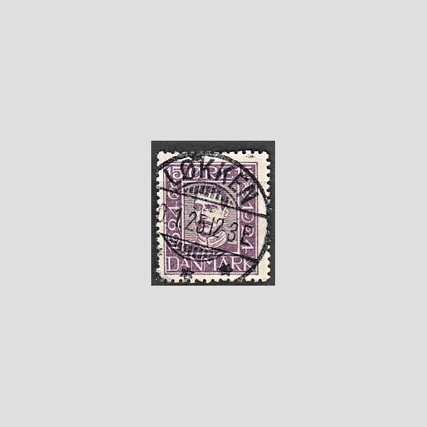 FRIMRKER DANMARK | 1924 - AFA 139 - 15 re violet - Pragt Stemplet Lkken
