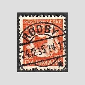 FRIMRKER DANMARK | 1935 - AFA 225 - H. C. Andersen 10 re orange - Lux Stemplet Rdby