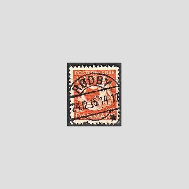 FRIMRKER DANMARK | 1935 - AFA 225 - H. C. Andersen 10 re orange - Lux Stemplet Rdby