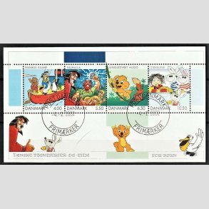 FRIM�RKER DANMARK | 2002 - AFA 1311 - Tegnefilm for b�rn - 26,50 Kr. flerfarvet Miniark - Lux Stemplet