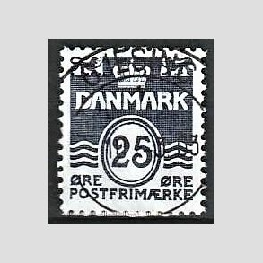 FRIM�RKER DANMARK | 1990 - AFA 952 - B�lgelinie - 25 �re m�rkbl� - Pragt Stemplet Gjesing