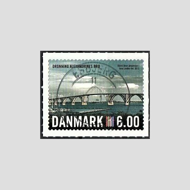 FRIMRKER DANMARK | 2012 - AFA 1689 - Nordia 2012 - 6,00 Kr. flerfarvet - Pragt Stemplet Esbjerg