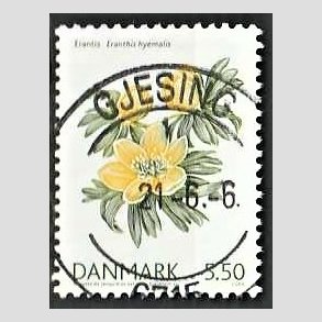 FRIM�RKER DANMARK | 2006 - AFA 1456 - For�rsblomster - 5,50 Kr. Erantis - Pragt Stemplet Gjesing