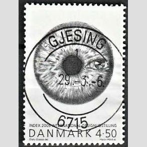 FRIM�RKER DANMARK | 2005 - AFA 1443 - INDEX:2005 - 4,50 Kr. flerfarvet - Pragt Stemplet Gjesing