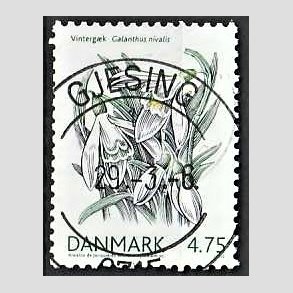 FRIM�RKER DANMARK | 2006 - AFA 1455 - For�rsblomster - 4,75 Kr. Vinterg�k - Pragt Stemplet Gjesing