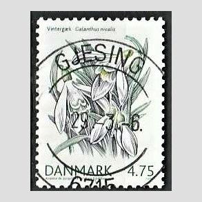 FRIM�RKER DANMARK | 2006 - AFA 1455 - For�rsblomster - 4,75 Kr. Vinterg�k - Pragt Stemplet Gjesing
