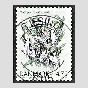 FRIM�RKER DANMARK | 2006 - AFA 1455 - For�rsblomster - 4,75 Kr. Vinterg�k - Pragt Stemplet Gjesing