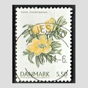 FRIM�RKER DANMARK | 2006 - AFA 1456 - For�rsblomster - 5,50 Kr. Erantis - Pragt Stemplet Gjesing