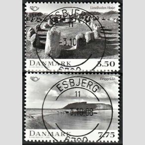 FRIMRKER DANMARK | 2008 - AFA 1536,1537 - Nordisk mytologi 3. - 5,50 + 7,75 Kr. flerfarvet - Pragt Stemplet Esbjerg