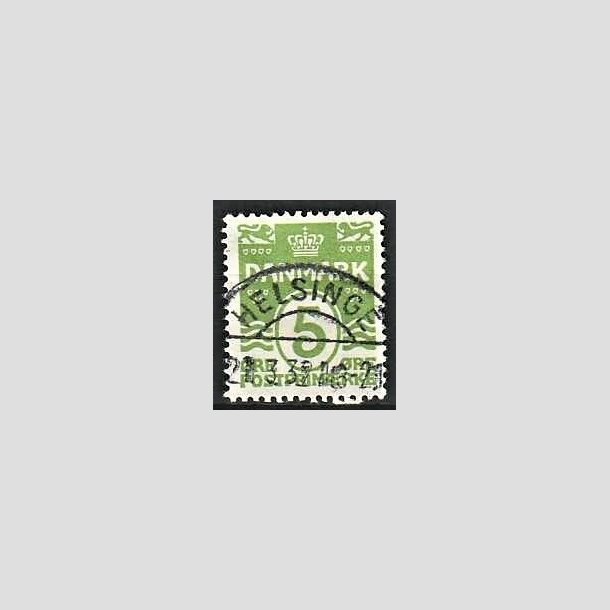 FRIMRKER DANMARK | 1930 - AFA 183 - Blgelinie 5 re lysgrn - Lux Stemplet Helsinge