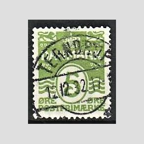 FRIM�RKER DANMARK | 1930 - AFA 183 - B�lgelinie 5 �re lysgr�n - Lux Stemplet Terndrup