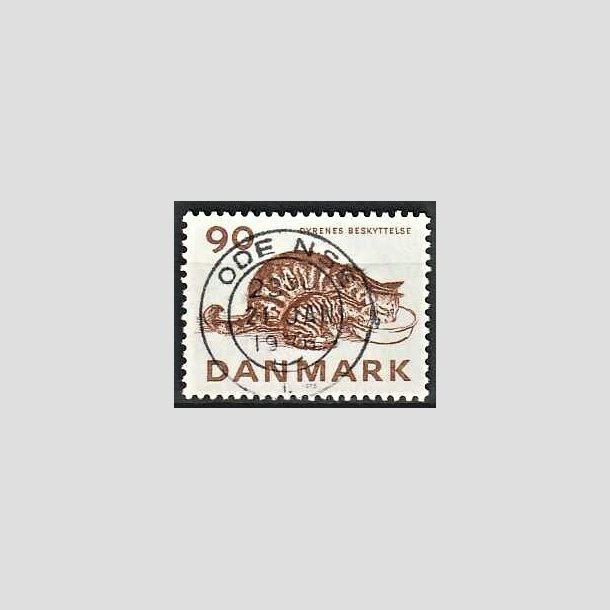 FRIMRKER DANMARK | 1975 - AFA 605 - Dyrenes Beskyttelse 100 r. - Pragt Stemplet Odense