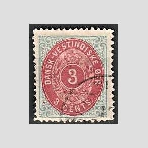 FRIMRKER DVI | 1873-1902 - AFA 6 | 3 cent bl/rd - Stemplet
