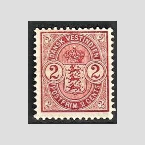 FRIMRKER DVI | 1903 - AFA 22 | 2 cents rd - Ubrugt