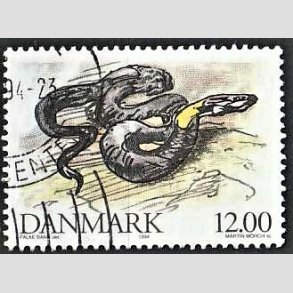 FRIMRKER DANMARK | 1994 - AFA 1080 - Truede danske dyr - 12,00 Kr. Snog - God/bedre gennemsnitskvalitet - Stemplet