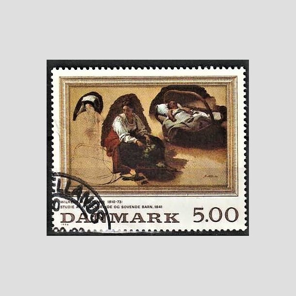 FRIMRKER DANMARK | 1994 - AFA 1081 - Maleriserie 7. - 5,00 Kr. flerfarvet - God/bedre gennemsnitskvalitet - Stemplet