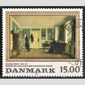 FRIMRKER DANMARK | 1994 - AFA 1082 - Maleriserie 7. - 15,00 Kr. flerfarvet - God/bedre gennemsnitskvalitet - Stemplet