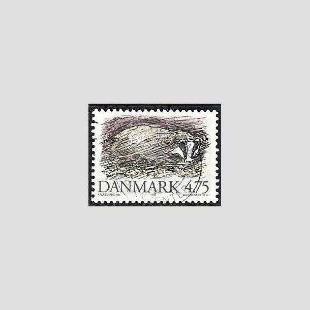 FRIMRKER DANMARK | 1994 - AFA 1077 - Truede danske dyr - 4,75 Kr. Grvling - God/bedre gennemsnitskvalitet - Stemplet