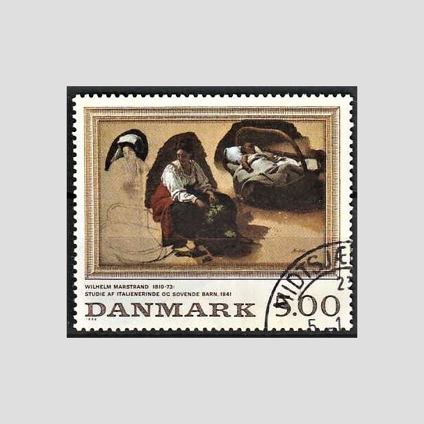 FRIMRKER DANMARK | 1994 - AFA 1081 - Maleriserie 7. - 5,00 Kr. flerfarvet - God/bedre gennemsnitskvalitet - Stemplet