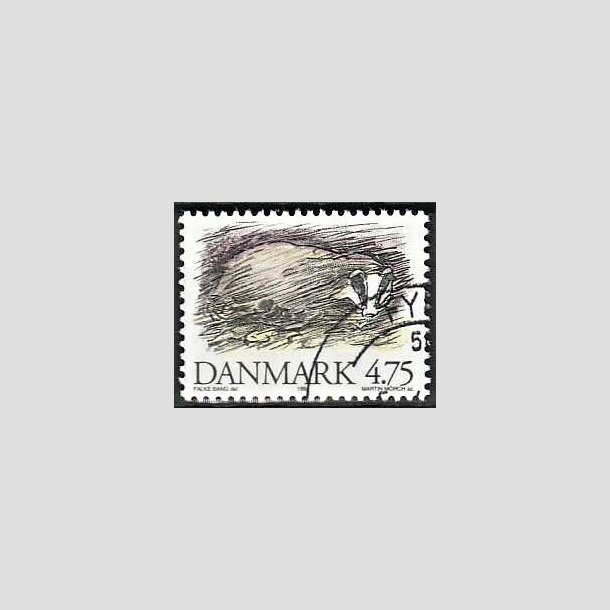 FRIMRKER DANMARK | 1994 - AFA 1077 - Truede danske dyr - 4,75 Kr. Grvling - God/bedre gennemsnitskvalitet - Stemplet
