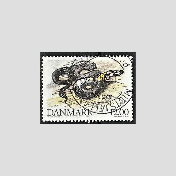 FRIMRKER DANMARK | 1994 - AFA 1080 - Truede danske dyr - 12,00 Kr. Snog - God/bedre gennemsnitskvalitet - Stemplet