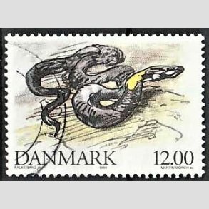 FRIMRKER DANMARK | 1994 - AFA 1080 - Truede danske dyr - 12,00 Kr. Snog - God/bedre gennemsnitskvalitet - Stemplet