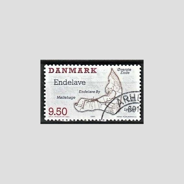 FRIMRKER DANMARK | 1995 - AFA 1089 - Danske smer - 9,50 Kr. flerfarvet - Pnt Stemplet