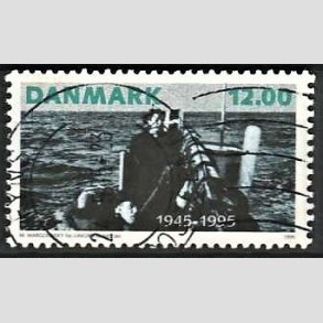 FRIMRKER DANMARK | 1995 - AFA 1094 - 50 ret for befrielsen - 12,00 Kr. flerfarvet - God/bedre gennemsnitskvalitet - Stemplet