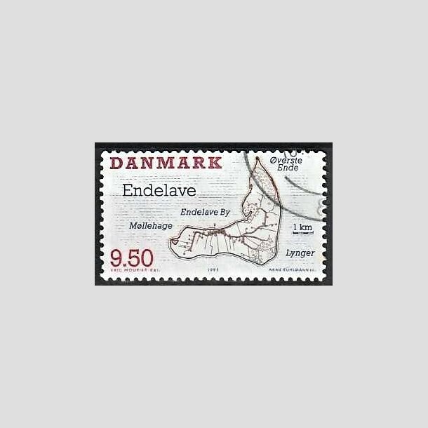 FRIMRKER DANMARK | 1995 - AFA 1089 - Danske smer - 9,50 Kr. flerfarvet - Pnt Stemplet