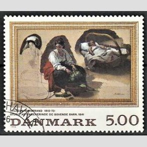 FRIMRKER DANMARK | 1994 - AFA 1081 - Maleriserie 7. - 5,00 Kr. flerfarvet - God/bedre gennemsnitskvalitet - Stemplet