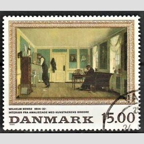 FRIMRKER DANMARK | 1994 - AFA 1082 - Maleriserie 7. - 15,00 Kr. flerfarvet - God/bedre gennemsnitskvalitet - Stemplet