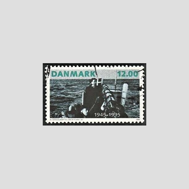 FRIMRKER DANMARK | 1995 - AFA 1094 - 50 ret for befrielsen - 12,00 Kr. flerfarvet - God/bedre gennemsnitskvalitet - Stemplet