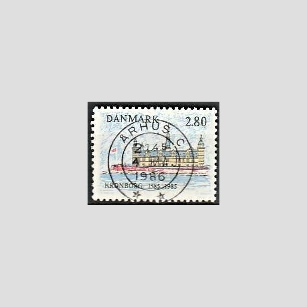 FRIMRKER DANMARK | 1985 - AFA 840 - Kronborg Slot 400 r - 2,80 Kr. flerfarvet - Pragt Stemplet rhus C