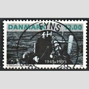 FRIM�RKER DANMARK | 1995 - AFA 1094 - 50 �ret for befrielsen - 12,00 Kr. flerfarvet - Pragt Stemplet