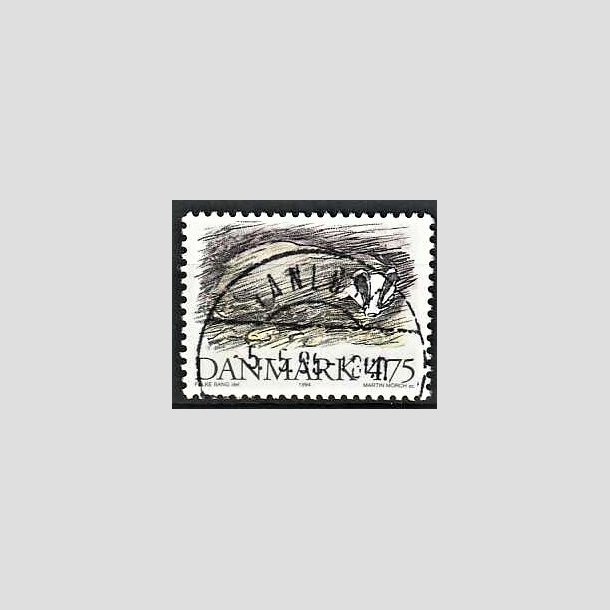 FRIMRKER DANMARK | 1994 - AFA 1077 - Truede danske dyr - 4,75 Kr. Grvling - Pragt Stemplet Vanlse