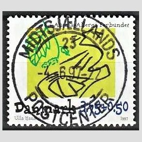 FRIMRKER DANMARK | 1997 - AFA 1146 - Astma-Allergi Forbundet - 3,75 + 0,50 Kr. flerfarvet - Pragt Stemplet 