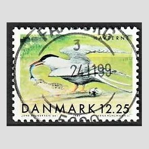 FRIM�RKER DANMARK | 1999 - AFA 1225 - Danske tr�kfugle - 12,25 Kr. Havterne - Pragt Stemplet Faaborg