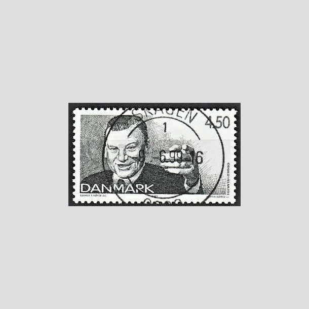 FRIMRKER DANMARK | 1999 - AFA 1213 - Dansk revy - 4,50 Kr. grn - Pragt Stemplet Skagen